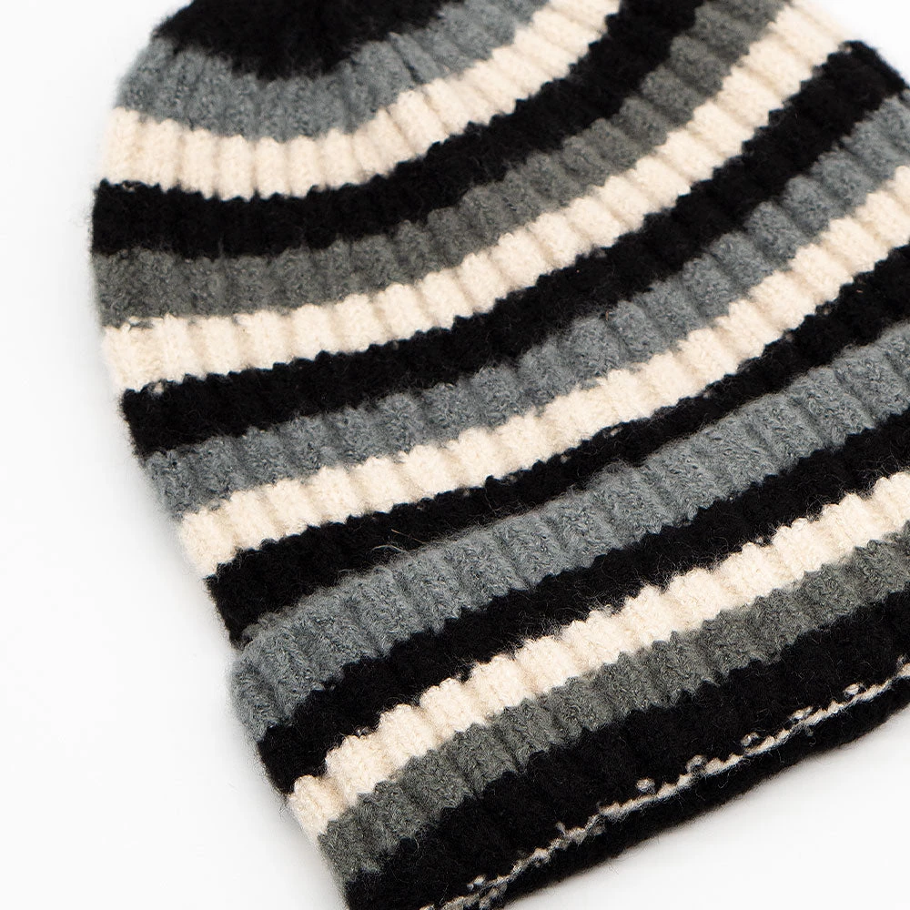Multi Stripe Ribbed CC Beanie 2 Multi Stripe Ribbed CC Beanie