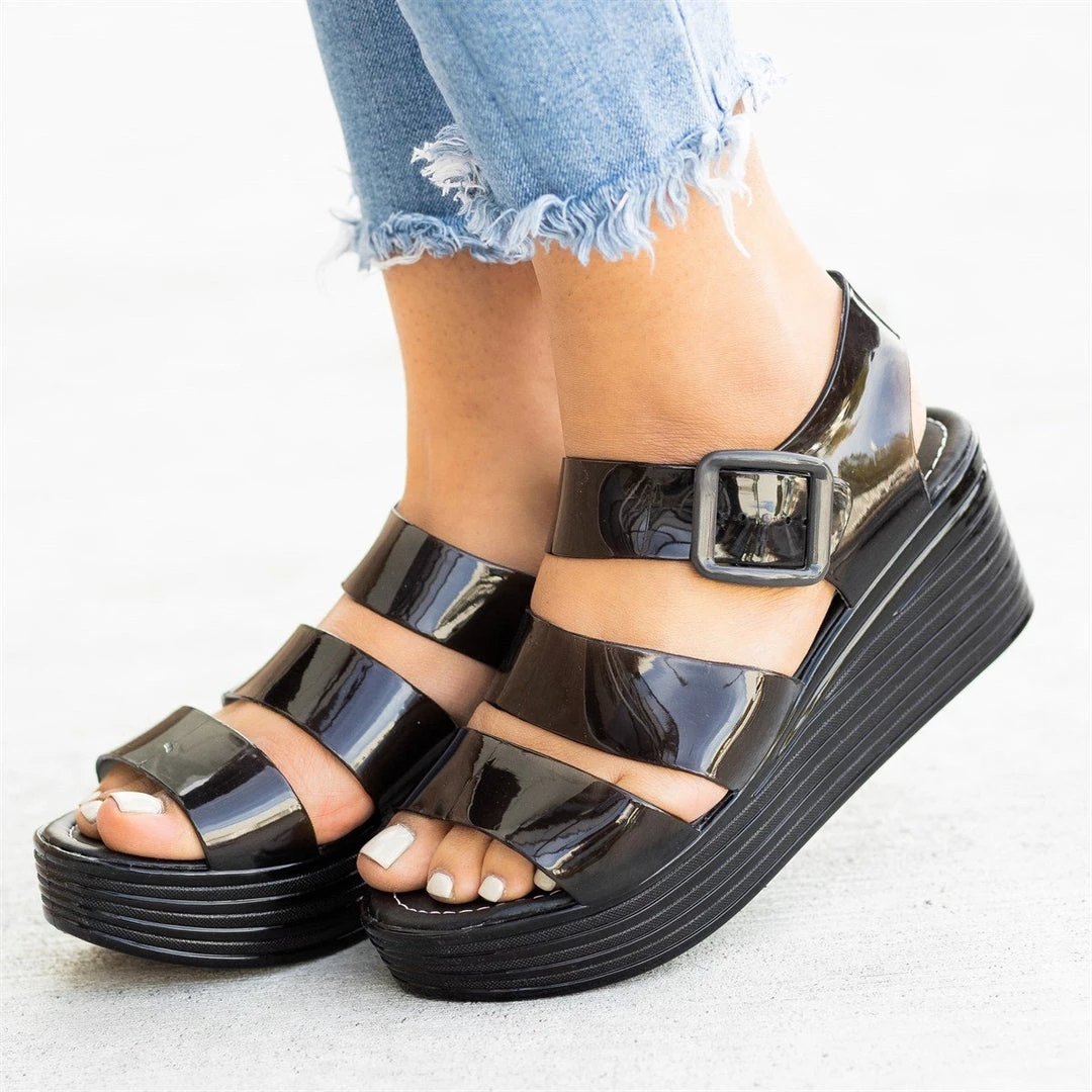 Forever Retro 90's-Inspired Jelly Platform Sandals Newest Arrivals 5 Forever Retro 90's-Inspired Jelly Platform Sandals Newest Arrivals