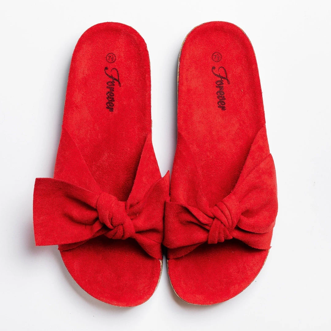 Forever Newest Arrivals Adorable Bow Slides 6 Forever Newest Arrivals Adorable Bow Slides