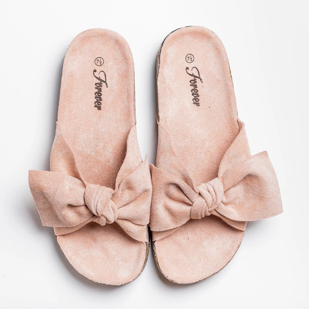 Forever Newest Arrivals Adorable Bow Slides 5 Forever Newest Arrivals Adorable Bow Slides