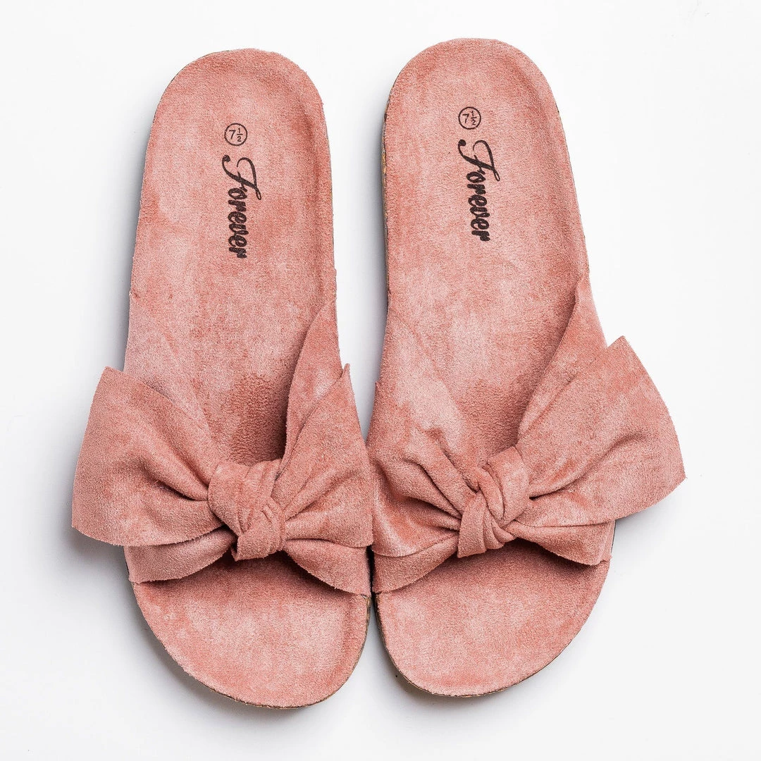 Forever Newest Arrivals Adorable Bow Slides 2 Forever Newest Arrivals Adorable Bow Slides