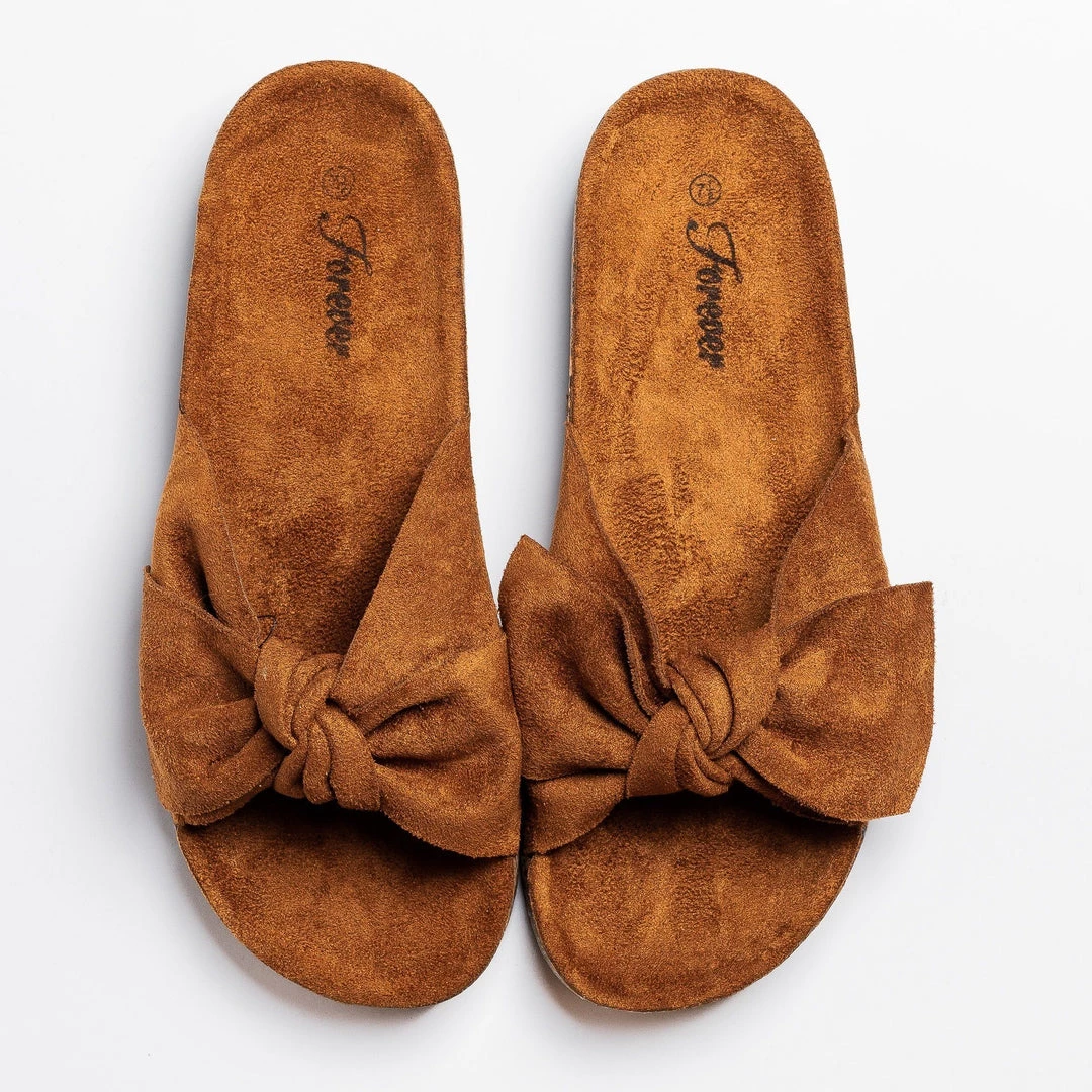 Forever Newest Arrivals Adorable Bow Slides 7 Forever Newest Arrivals Adorable Bow Slides