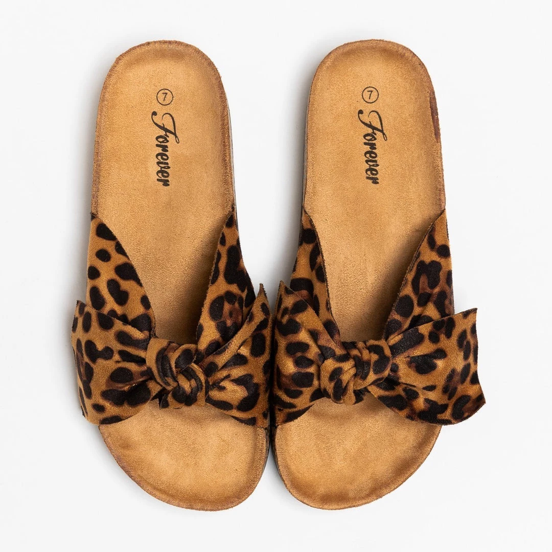 Forever Newest Arrivals Adorable Bow Slides 1 Forever Newest Arrivals Adorable Bow Slides