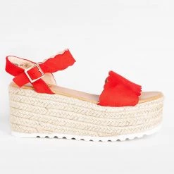 AMS Shoes Adorable Espadrille Platform Sandals 9 AMS Shoes Adorable Espadrille Platform Sandals