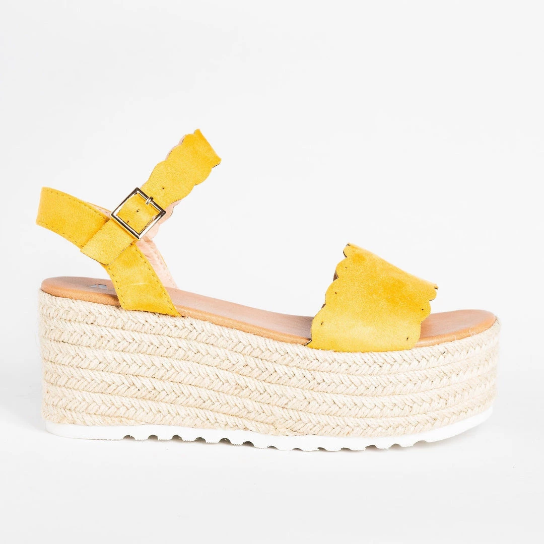 AMS Shoes Adorable Espadrille Platform Sandals 6 AMS Shoes Adorable Espadrille Platform Sandals