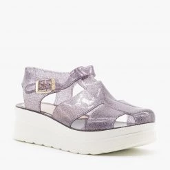 Refresh Adorable Glitter Jelly Platform Sandals Newest Arrivals