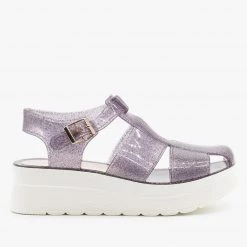 Refresh Adorable Glitter Jelly Platform Sandals Newest Arrivals