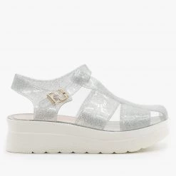 Refresh Adorable Glitter Jelly Platform Sandals Newest Arrivals