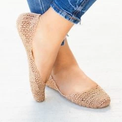Nature Breeze Adorable Glitter Lacy Jelly Flats Newest Arrivals