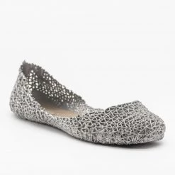 Nature Breeze Adorable Glitter Lacy Jelly Flats Newest Arrivals