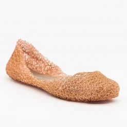 Nature Breeze Adorable Glitter Lacy Jelly Flats Newest Arrivals