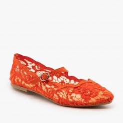 Bamboo Shoes Newest Arrivals Adorable Lace Ballet Flats