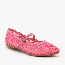 Bamboo Shoes Newest Arrivals Adorable Lace Ballet Flats