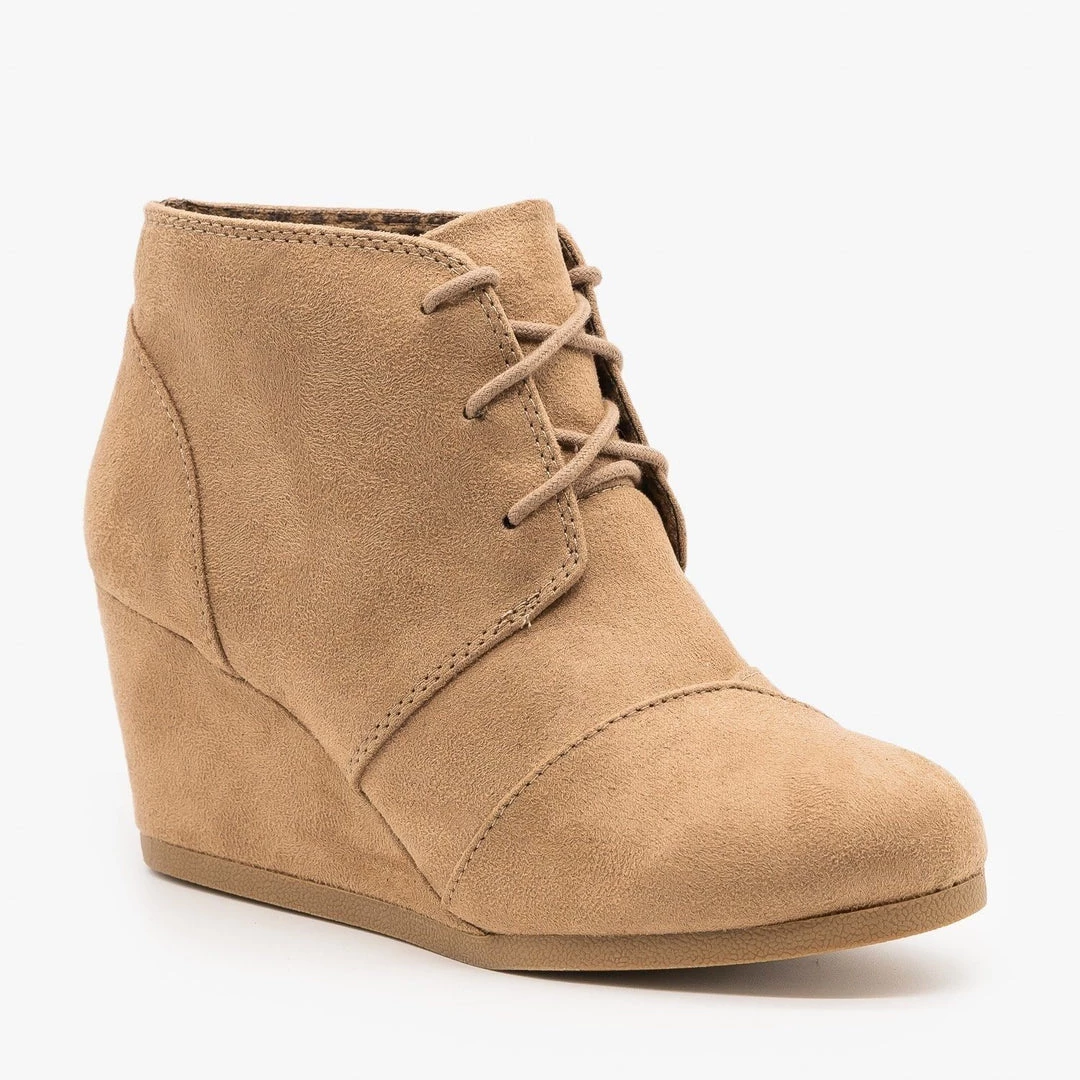 City Classified Shoes Newest Arrivals Adorable Lace-Up Bootie Wedges FINAL SALE 5 City Classified Shoes Newest Arrivals Adorable Lace-Up Bootie Wedges FINAL SALE