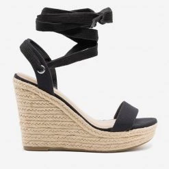 Delicious Shoes Adorable Lace-Up Espadrille Wedges Newest Arrivals