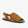 Qupid Shoes Adorable Open-Toed Slingback Flats
