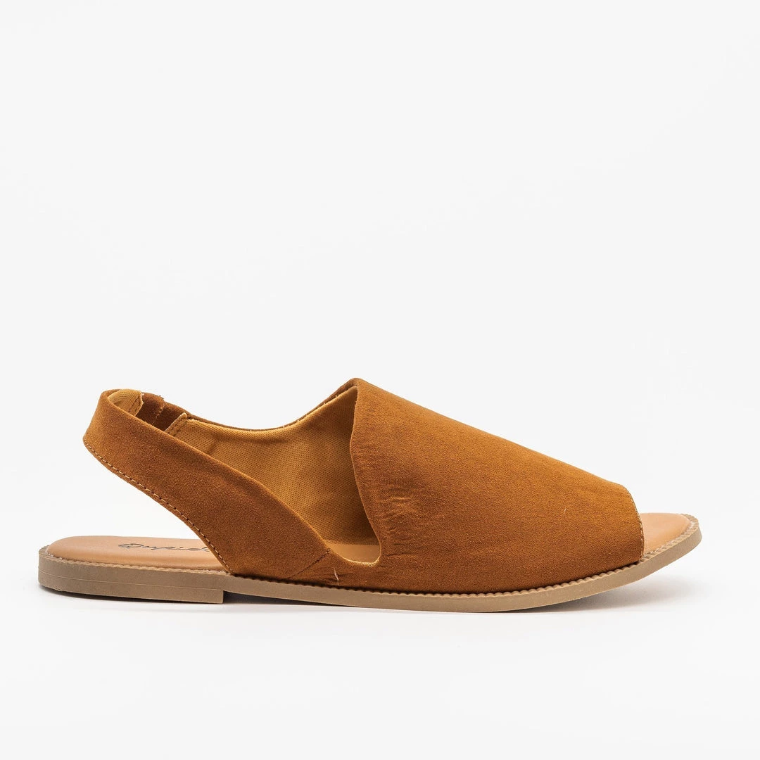 Qupid Shoes Adorable Open-Toed Slingback Flats 5 Qupid Shoes Adorable Open-Toed Slingback Flats