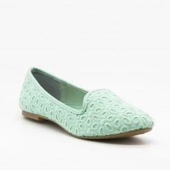Bamboo Shoes Newest Arrivals Adorable Pastel Eyelet Loafer Flats 14 Bamboo Shoes Newest Arrivals Adorable Pastel Eyelet Loafer Flats