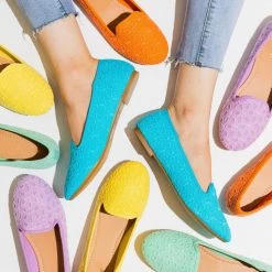 Bamboo Shoes Newest Arrivals Adorable Pastel Eyelet Loafer Flats 21 Bamboo Shoes Newest Arrivals Adorable Pastel Eyelet Loafer Flats