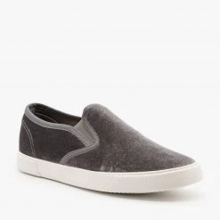 Qupid Shoes Adorable Velvet Slip-On Sneakers 7 Qupid Shoes Adorable Velvet Slip-On Sneakers