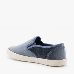 Qupid Shoes Adorable Velvet Slip-On Sneakers