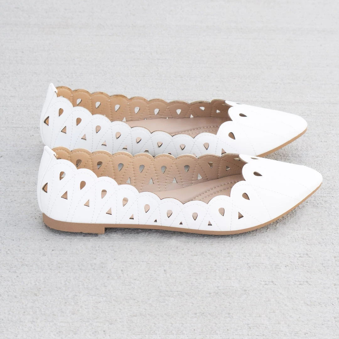 Forever Alicia Scalloped Edge Flats Newest Arrivals 4 Forever Alicia Scalloped Edge Flats Newest Arrivals