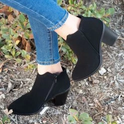 Soda Shoes Almond Toe Bootie