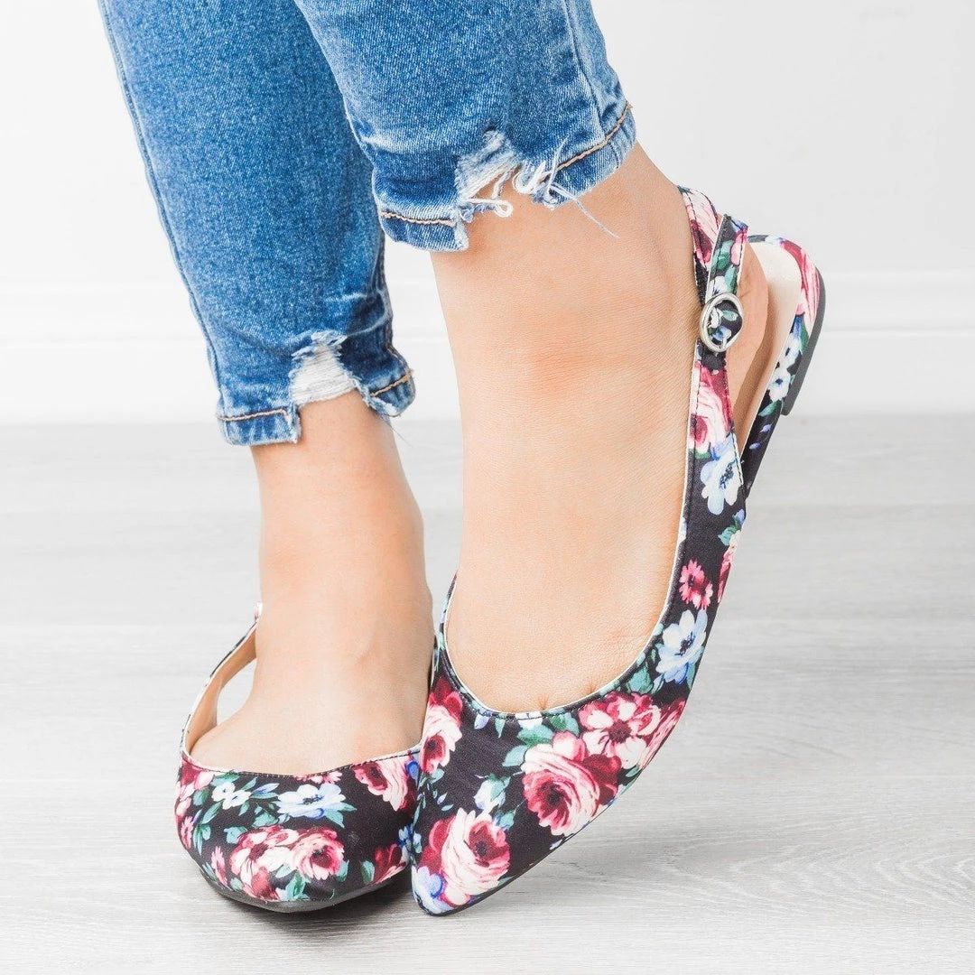 Qupid Shoes Newest Arrivals Almond Toe Slingback Flats 13 Qupid Shoes Newest Arrivals Almond Toe Slingback Flats