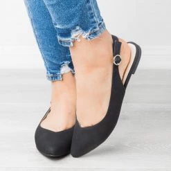 Qupid Shoes Newest Arrivals Almond Toe Slingback Flats 37 Qupid Shoes Newest Arrivals Almond Toe Slingback Flats