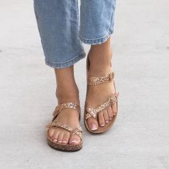 Top Moda Amara Toe Cross Sandals
