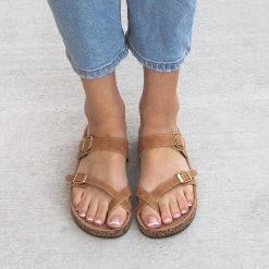 Top Moda Amara Toe Cross Sandals 7 Top Moda Amara Toe Cross Sandals