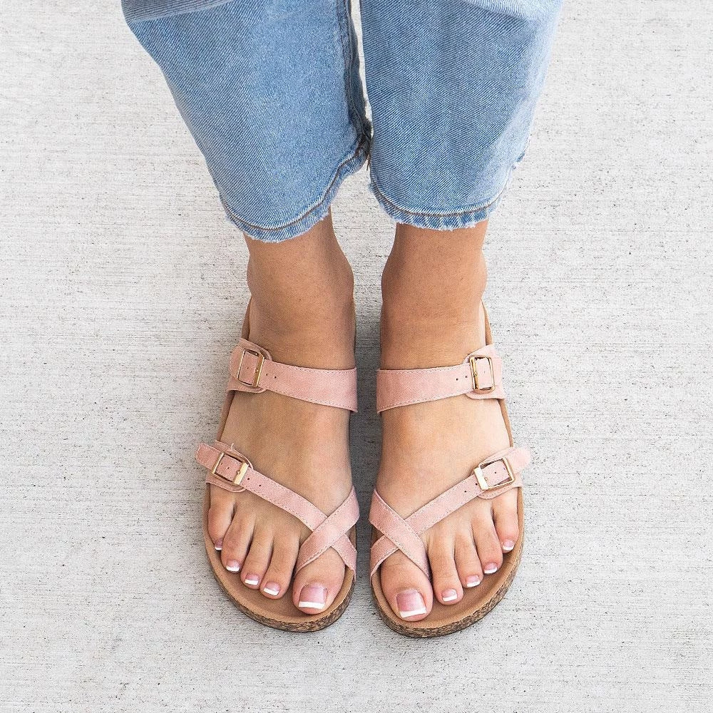 Top Moda Amara Toe Cross Sandals 5 Top Moda Amara Toe Cross Sandals