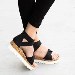 Yoki Amelia Folded Strap Platform Sandals 6 Yoki Amelia Folded Strap Platform Sandals