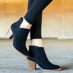 Qupid Shoes Newest Arrivals Angled V-Cut Bootie