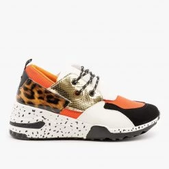 La Sheelah Shoes Animal Print 90's-Inspired Sneakers Newest Arrivals
