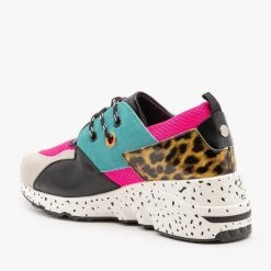 La Sheelah Shoes Animal Print 90's-Inspired Sneakers Newest Arrivals