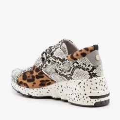 La Sheelah Shoes Animal Print 90's-Inspired Sneakers Newest Arrivals