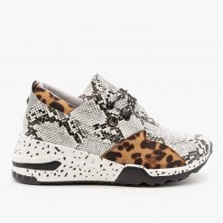 La Sheelah Shoes Animal Print 90's-Inspired Sneakers Newest Arrivals