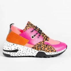 La Sheelah Shoes Animal Print 90's-Inspired Sneakers Newest Arrivals