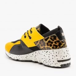 La Sheelah Shoes Animal Print 90's-Inspired Sneakers Newest Arrivals