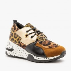 La Sheelah Shoes Animal Print 90's-Inspired Sneakers Newest Arrivals