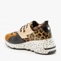 La Sheelah Shoes Animal Print 90's-Inspired Sneakers Newest Arrivals
