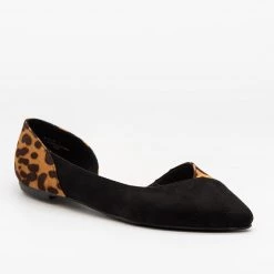 Bamboo Shoes Animal Print Accent Flats FINAL SALE Newest Arrivals