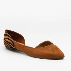 Bamboo Shoes Animal Print Accent Flats FINAL SALE Newest Arrivals