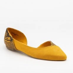 Bamboo Shoes Animal Print Accent Flats FINAL SALE Newest Arrivals