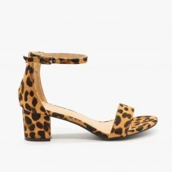 Bella Marie Animal Print Block Heels