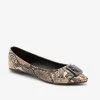 Qupid Shoes Animal Print Buckle Flats