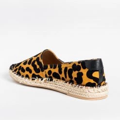 Qupid Shoes Newest Arrivals Animal Print Espadrille Flats