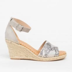 Delicious Shoes Newest Arrivals Animal Print Espadrille Sandal Wedges