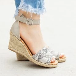 Delicious Shoes Newest Arrivals Animal Print Espadrille Sandal Wedges